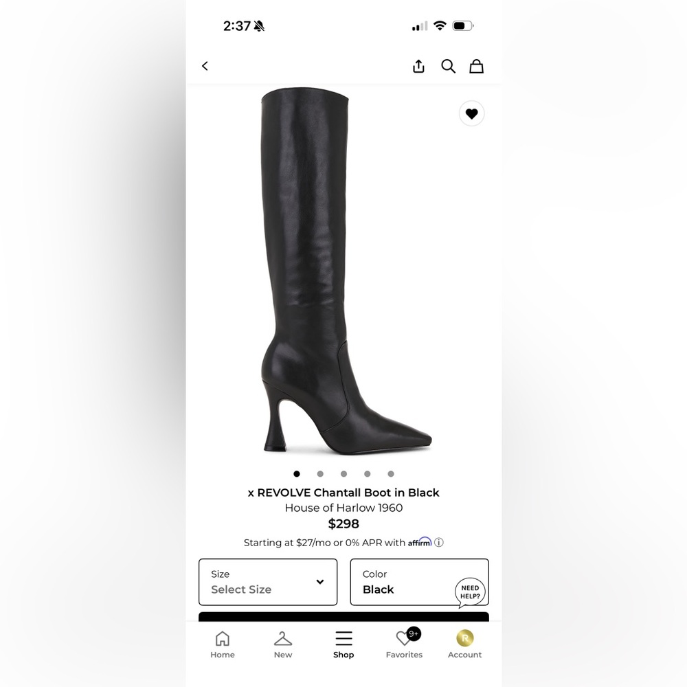 Black Knee High Boots